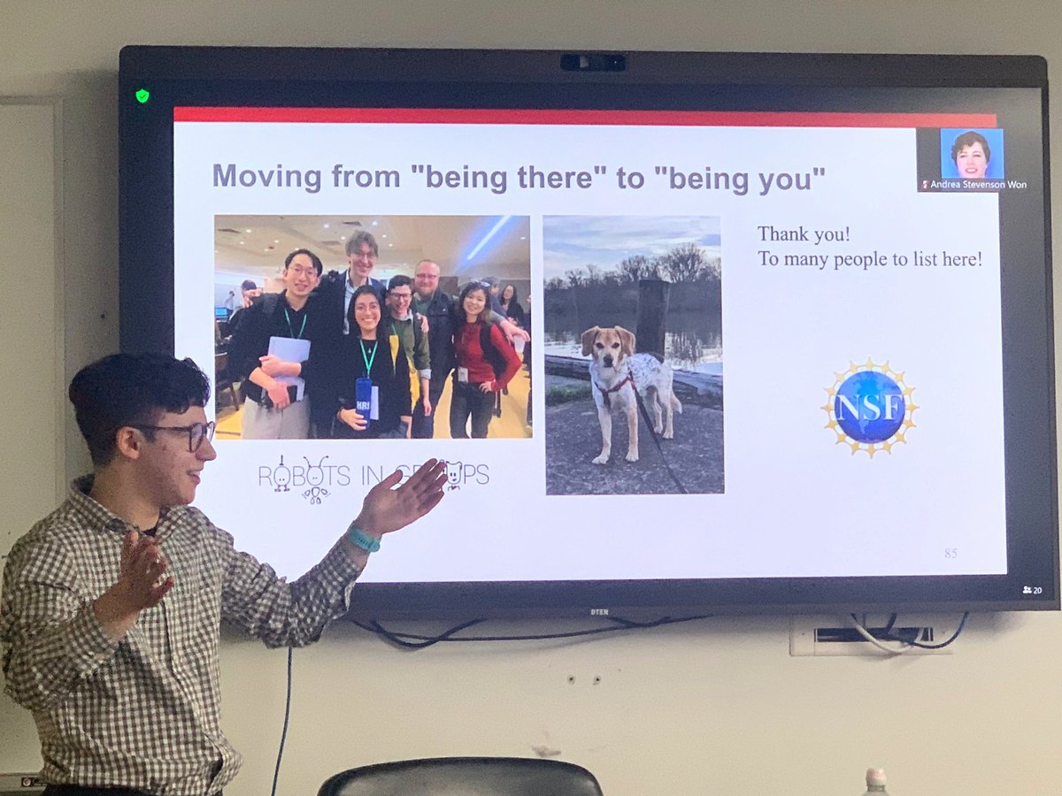 I ended my B-exam with:

moving from "being there" to "being you"

🌟 I am excited to continue my journey towards "being you" as an Assistant Professor of Digital and Computational Studies (DCS) at Bates College! 🌟