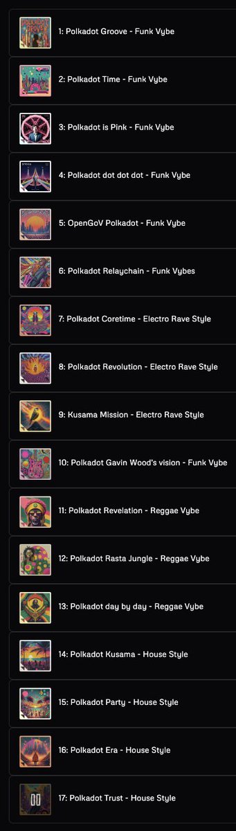 Cyphertux's tweet image. 🎧🔊 Wtf, I can't stop, 17 songs already, damn! 🥲
#Music #AI #Udio 🔥 #Polkadot Party 🕺
Funk, Electro, Reggae, House ! ... Soon Soul Music 🎶
🔗 udio.com/playlists/h3Fu…