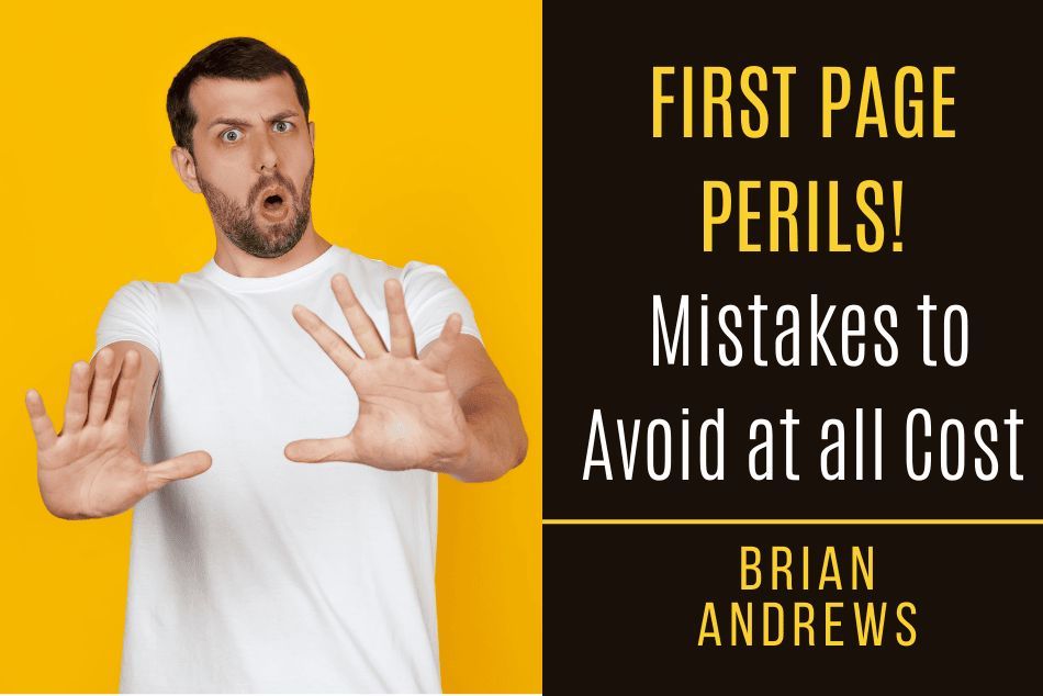 First Page Peril...Mistakes to Avoid at all Cost! • Career Authors buff.ly/3QhEHdc #writing #writing