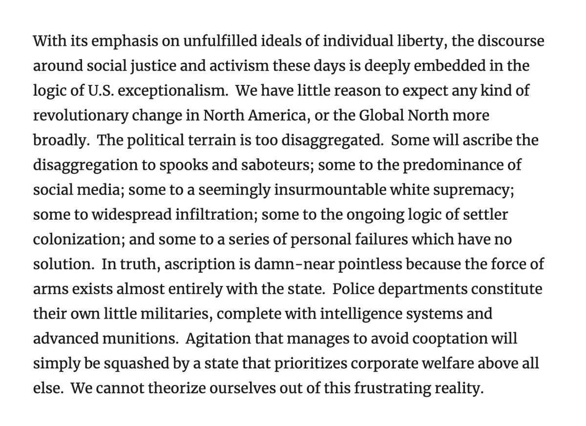 Watching recent events on US college campuses, I think back often to this paragraph from a recent essay by @stevesalaita: