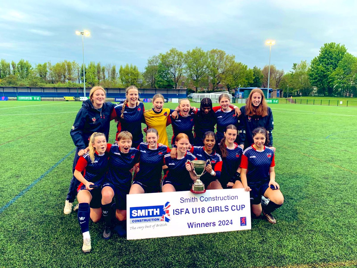 U18 @isfafootball National Champions 2024. We are so proud of these girls. What an amazing achievement! @Mount_Kelly @CFCFoundation @SchoolsFootball #MKSport