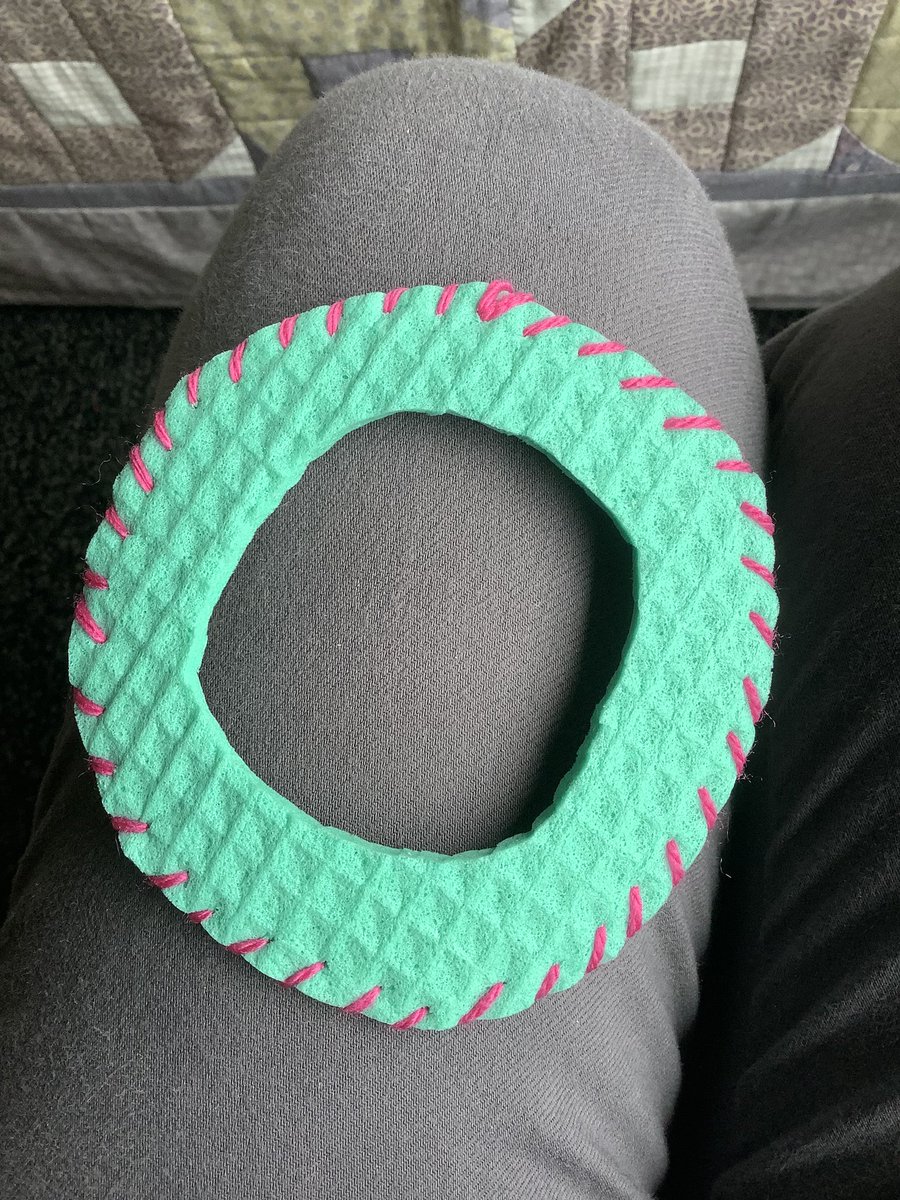 FredTedOlga's tweet photo. #MakeAHat 4 - just practice with inexpensive things first  - without being technical and stating what the components are called - we hope you can see - the crown - to cover the head then however high you want the hat to be and then the brim. No stitches are required for the brim https://t.co/U2VO3T5mR3