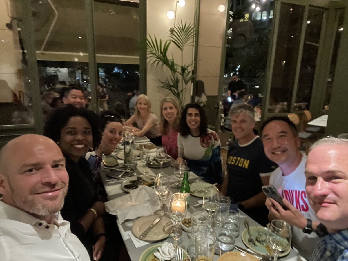 @MariusMyrstad @ErinMichos @EugeniaGianos @DrEugeneYang @DrLaPrincess @jonathankimmd @georgeta @mmartinezheart & Dr LaGerche

#ESCPrev2024
Dinner with the best in #CVprev!
Athens is bringing us all together!