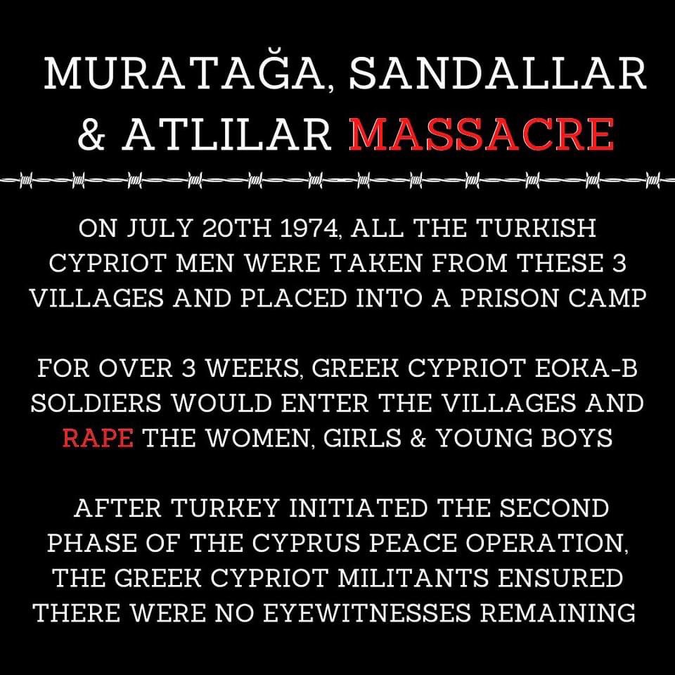 Hopefully you’ll show the same empathy for the murdered Turkish Cypriots who were buried in mass graves in Aug 1974