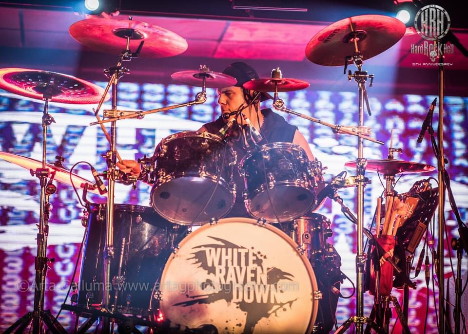 Throwback Thursday to when we performed at HRH 2022 after just winning their “New Blood Award”… We cannot wait to hit the road next month and have a break from writing… 🖤😀🤘 Check out our dates here: whiteravendown.com/tour #WRD #JoinTheConspiracy 📸 - A. Gailuma