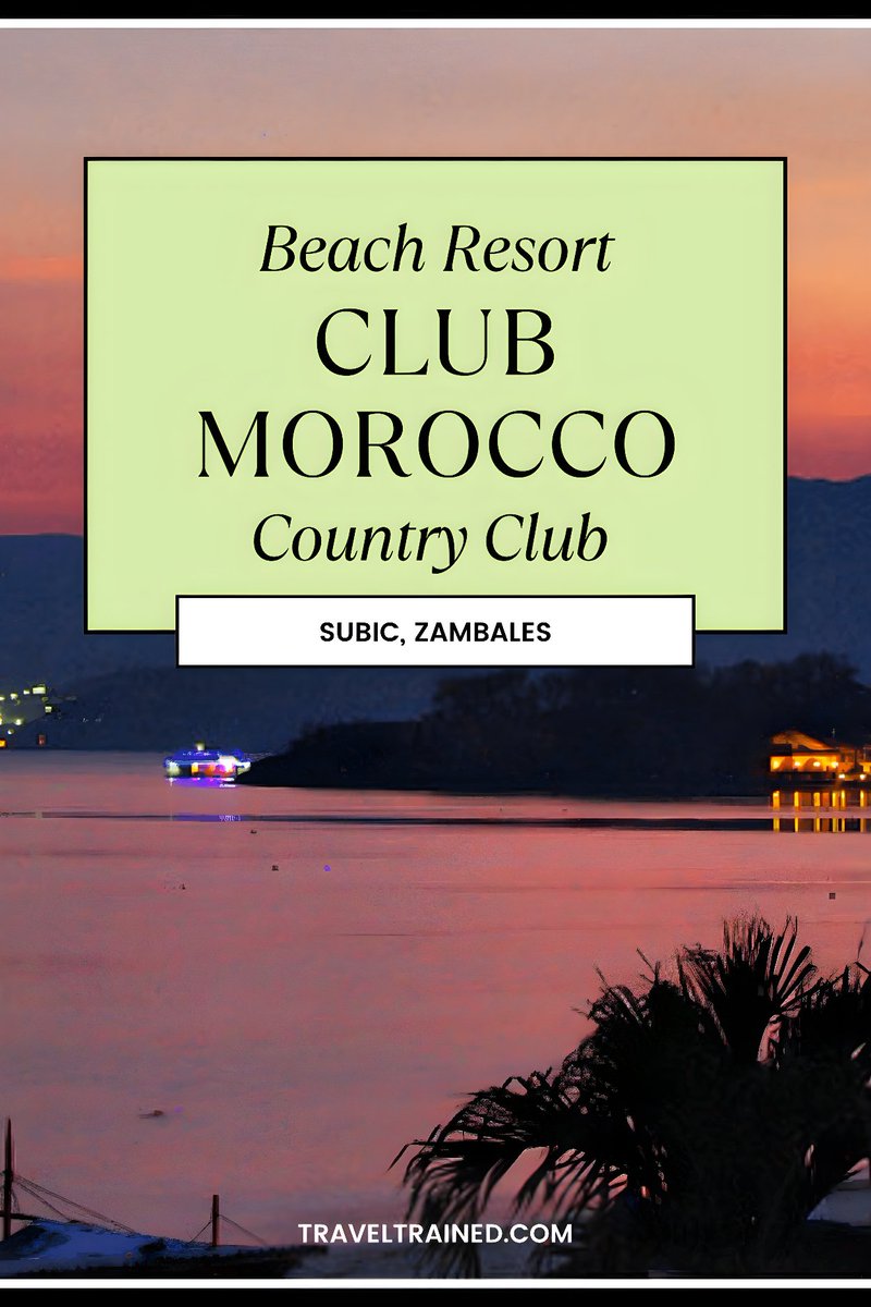 Whether you're looking for a romantic retreat, a fun-filled family vacation, or a rejuvenating getaway, Club Morocco Beach Resort & Country Club promises an unforgettable stay in paradise.
#Morocco #BeachResort #CountryClub #subic #zambales
traveltrained.com/best-resorts-a…