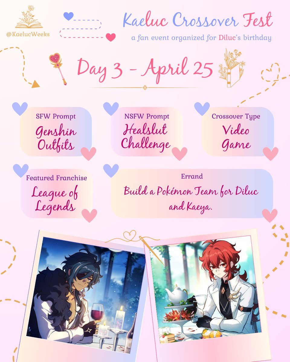 #KaelucCrossoverFest Day 3 is upon us ✨