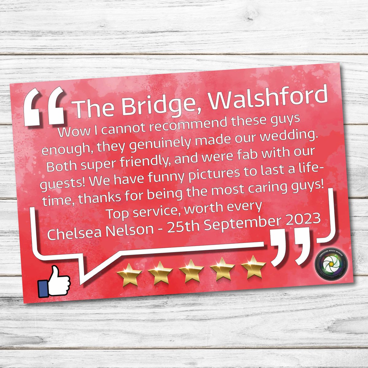 Thanks Chelsea for a great review, only just got round to posting it today, @thebridgehotelandspa