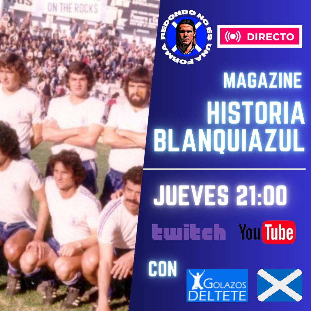 La historia del CDT esta plagada de episodios de supervivencia, esta noche recordaremos la temporada 1976-77.
🕘21:00  
📶Twitch acortar.link/Kz6Y3K 
📺Youtube acortar.link/GHlKRB 
#yosoyeltenerife #CentenarioCDT #HistoriaCDT