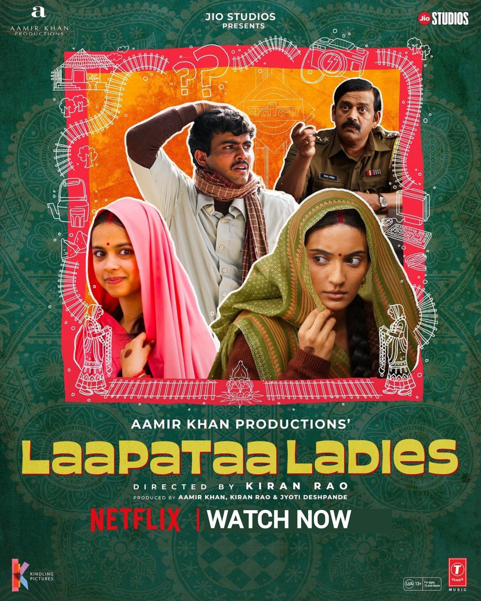 Film #LaapataaLadies Streaming Now On #Netflix.
Starring: #NitanshiGoel, #PratibhaRanta, #SparshSrivastav, #RaviKishan, #ChhayaKadam, #DurgeshKumar, #SatendraSoni, #SamarthMahor & More
Directed By #KiranRao.

#LaapataaLadiesOnNetflix #OTTUpdates #NetflixFilm #OTTFilm #AllInOneOTT