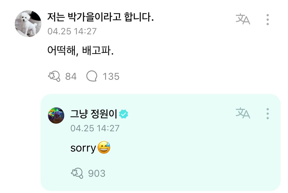 @ENHYPEN_members @ENHYPEN [ #정원's Reply ] 240426 OP: Oh no, I’m hungry. #JUNGWON: sorry😅 @ENHYPEN_members @ENHYPEN #ENHYPEN #엔하이픈