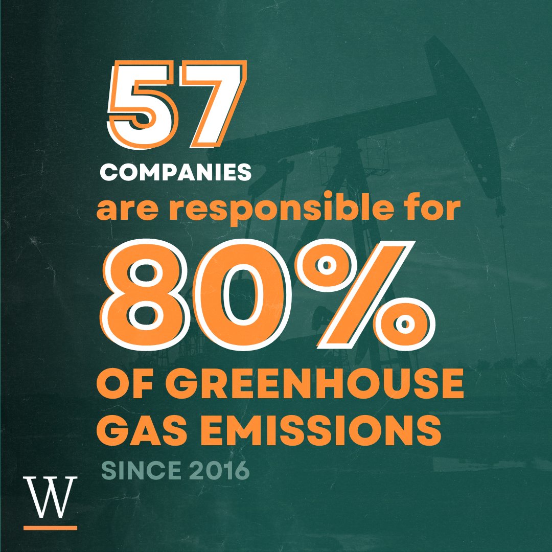 🚨 A mere 57 companies are directly linked to 80% of greenhouse gas emissions. @InfluenceMap, @standearth, @ciel_tweets + Climate Accountability Institute helped create the Carbon Majors Database which tracks the world's biggest climate polluters. ⬇️ theguardian.com/environment/20…