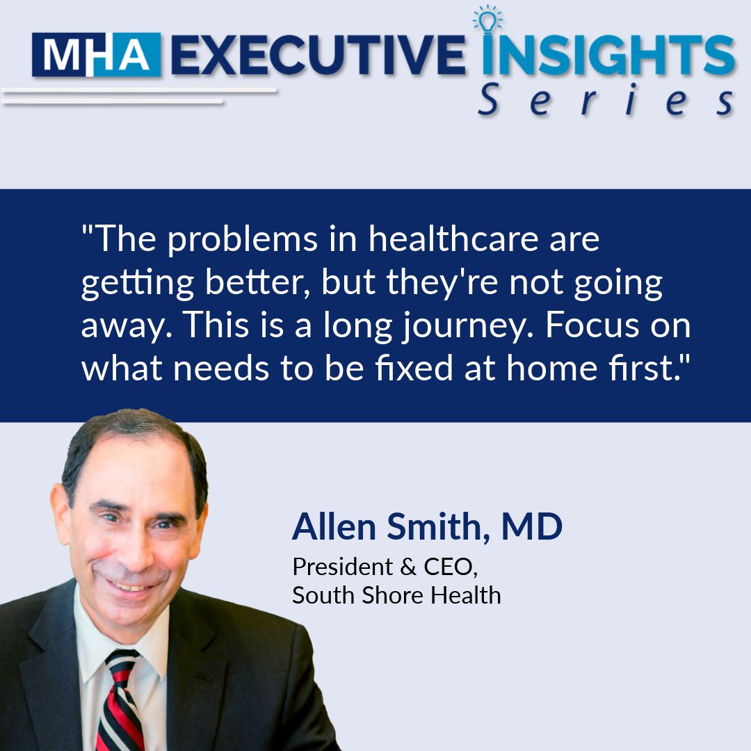 #ICYMI: our latest #ExecutiveInsights💡 episode is live, featuring @southshorehosp's Dr. Allen Smith! When asked about his leadership approach, Dr. Smith explained his mission of putting his organization and community first. Watch the full episode here: shorturl.at/auJUZ