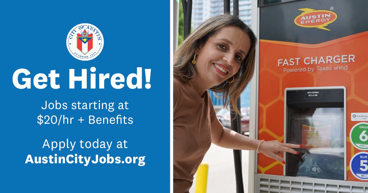 If you are eager to launch a career in public service, we want to hear from you! You can make a difference in people’s lives. It’s more than just a job. Find a career with the City of Austin. Apply today at austincityjobs.org #austincityjobs #austinenergy #KeepAustinHired