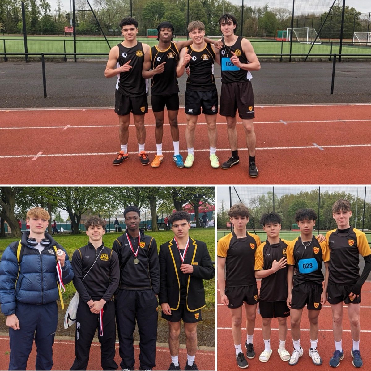 #RadleyRelays Results ⤵️⤵️ 🎽 Senior Boys 4x100m: Winners 🥇 🎽 Intermediate Boys 4x100m: Silver🥈 🎽 Junior Boys 4x100m: 4th Congratulations to all the students & staff involved 🟡⚫️ #OratorySport