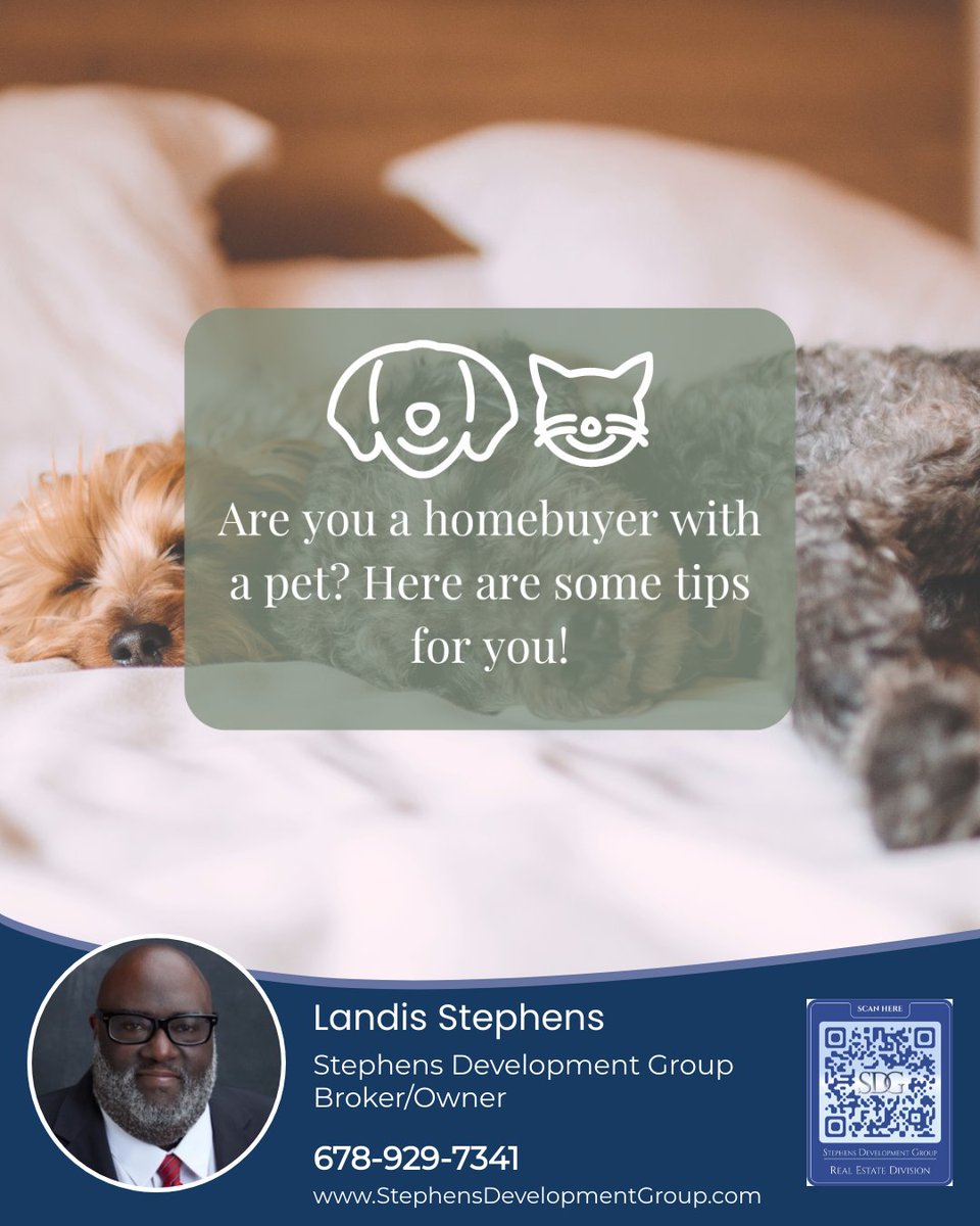 Here are the most important features of a home that pet lovers look for:

1) A fenced backyard
2) Laminate flooring
3) A place to hide the litter box
4) A nearby walking path
5) A spot to put the dog's kennel
6) A dog park

#petlover #petlovers #dogs #SDG