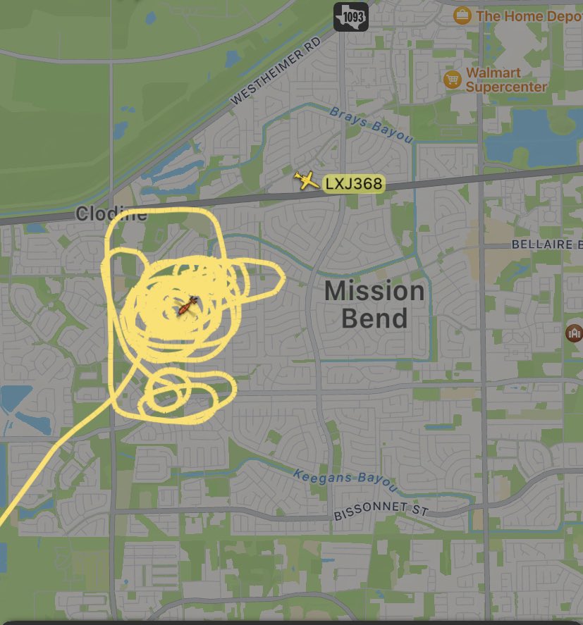 Fort Bend County helicopter working near Mission Bend 🇺🇸
