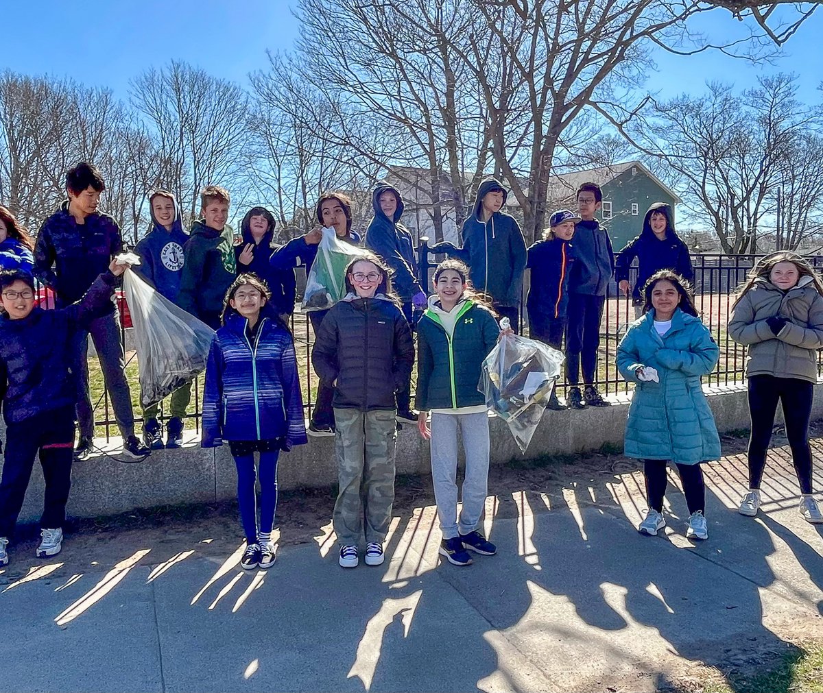 Our Middle School students went outside during assembly today for a community clean up around the neighbourhood as part of the Great Nova Scotia Pick-Me-Up in celebration of Earth Day! 🌎 #HalifaxGrammar #EarthDay #GreatNSPickMeUp #CleanPlanet #CommunityCleanUp #BeTheChange