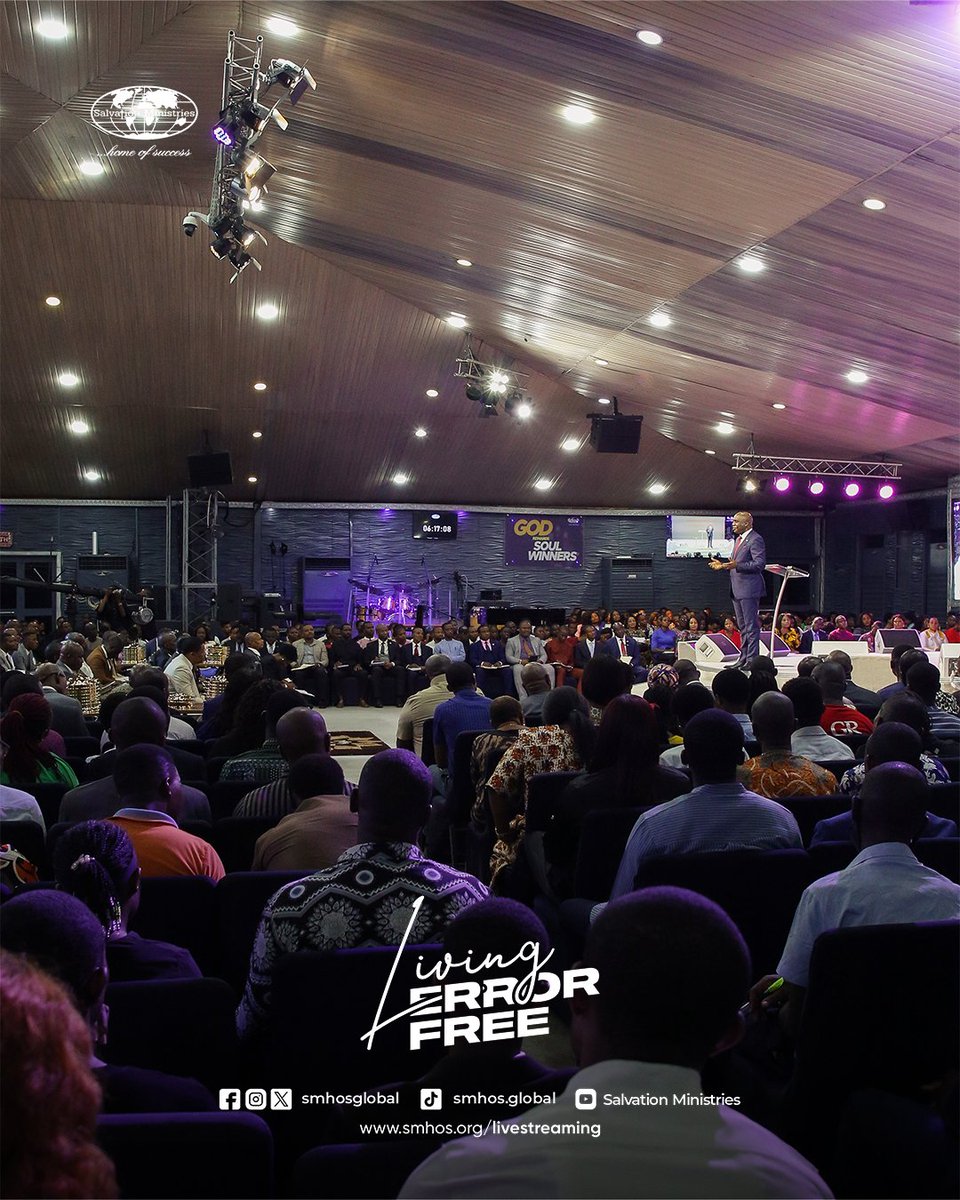 Consistent service to God and a commitment to excellence will guarantee error-free living. Thank you for being a part of today's midweek service. Surely you've been blessed. #SMHOS #SalvationMinistries