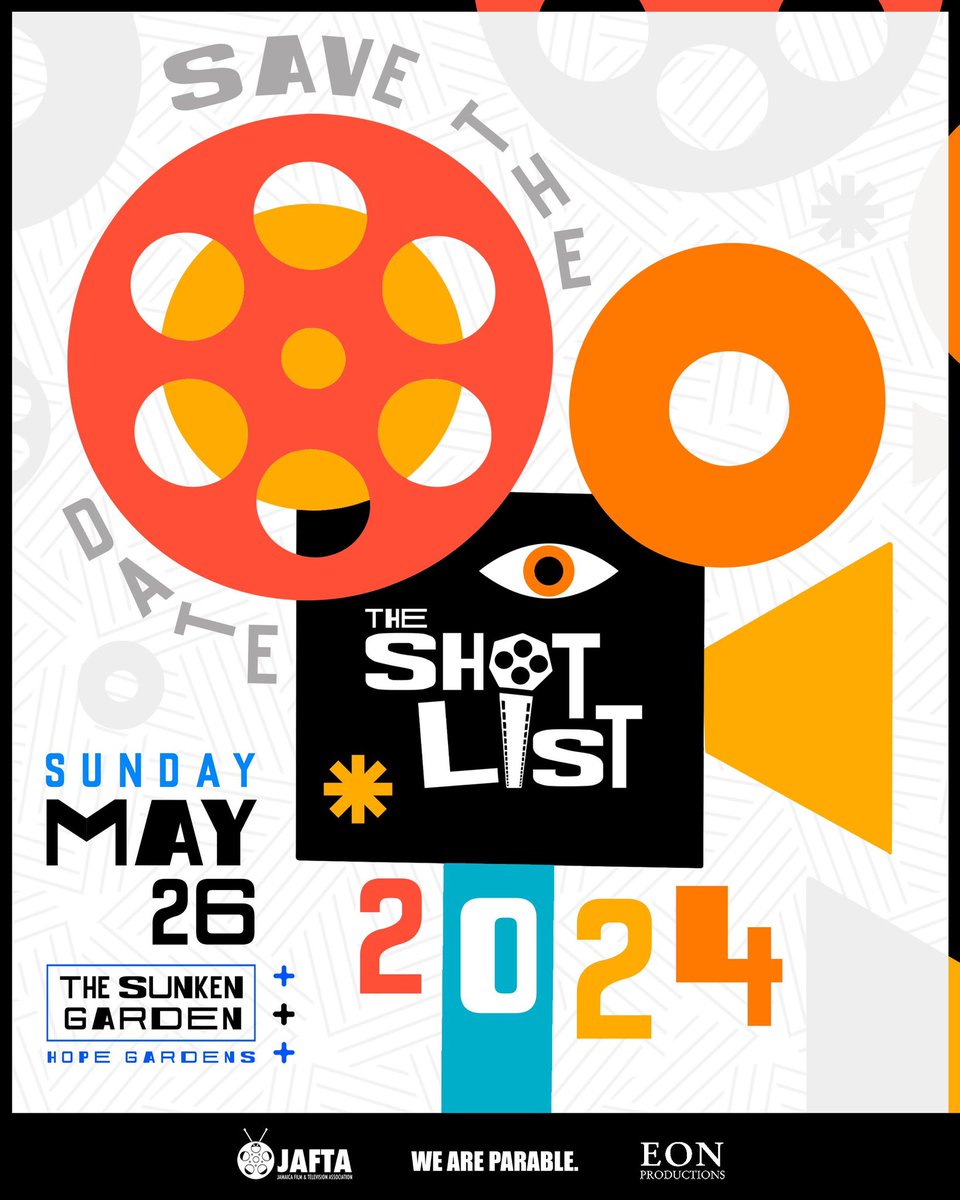 Mark your calendars! 🗓️ #TheShotList returns on Sunday, May 26, 2024! 👁️ Join us in The Sunken Garden at Hope Gardens for our 3rd showcase featuring a fantastic lineup of films, music videos & musical performances, workshops and panel discussions🎥 Stay tuned for more details! 😉