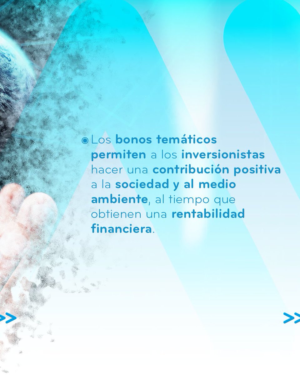 Los bonos temáticos financian proyectos enfocados en resolver problemas ambientales y cumplir los Objetivos de Desarrollo Sostenible de la @ONU_es, contribuyendo de forma positiva a la sociedad. Sigue con nosotros para encontrar más información como esta en tu feed.…