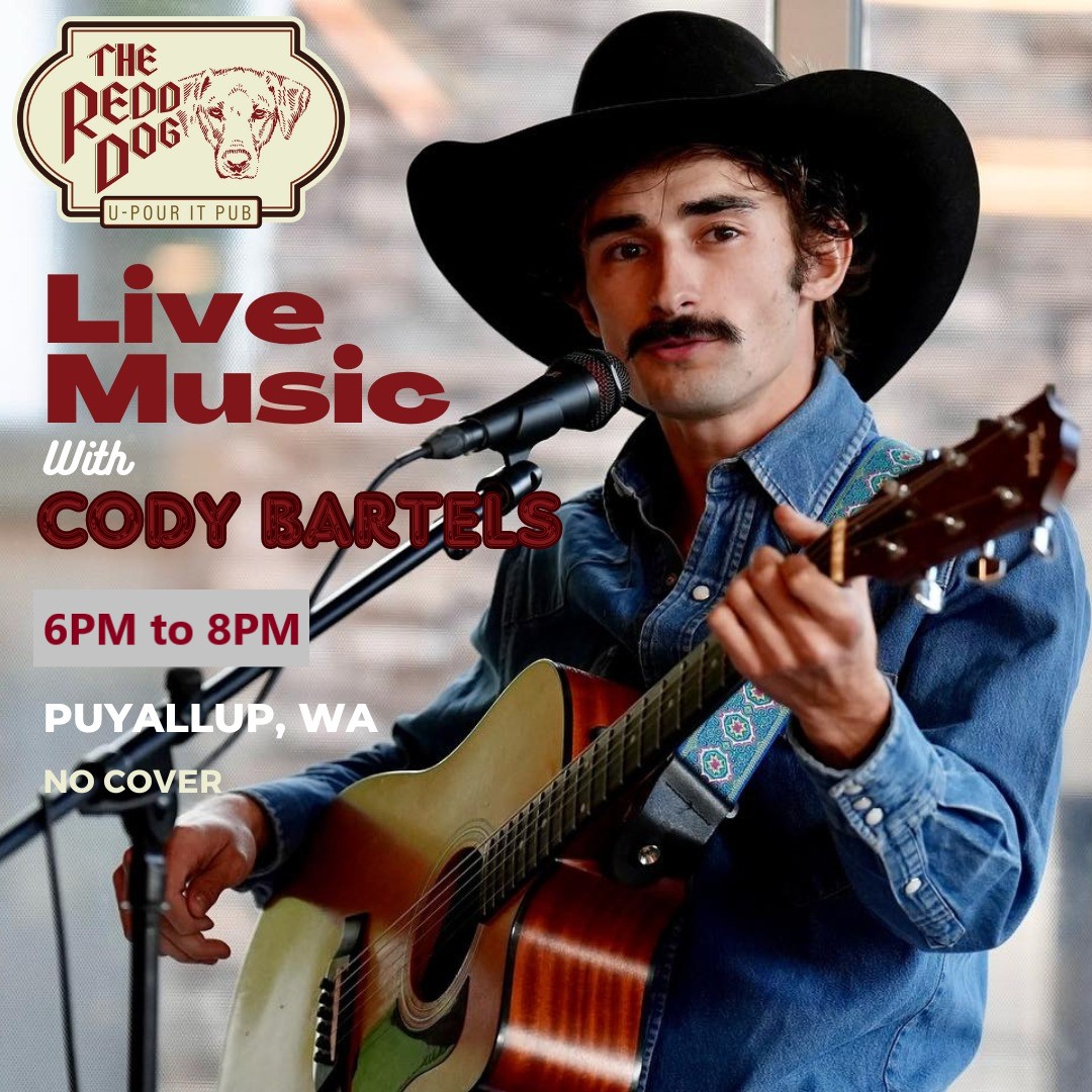 I'll be set up solo tonight at The Redd Dog, won't you come say hi!?

The honky-tonk starts at 6PM and we're gonna have a grand time!

#codybartels #JPSProductions #soloshow #TheReddDog #countrymusic #pnw #alternativecountry #honkytonkrockandroll #LiveMusic #washington