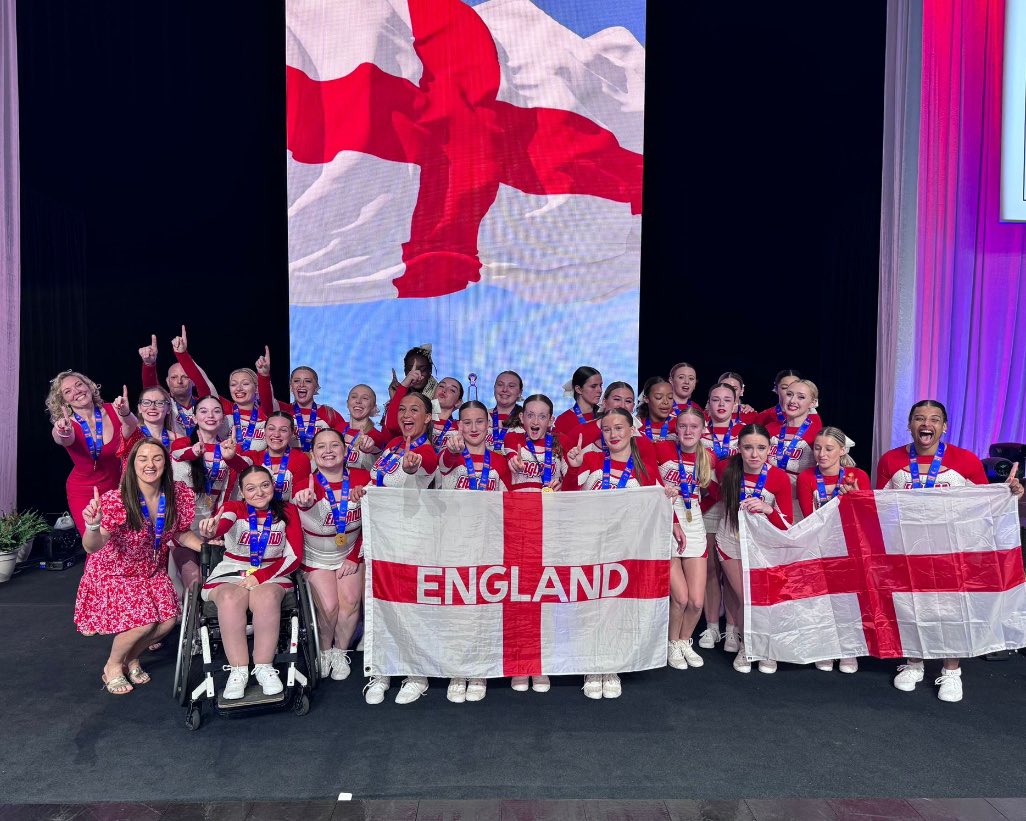 World Champions! 🥇 #adaptiveabilities #advanced #levelfour #cheer #parasport #inclusivitywins