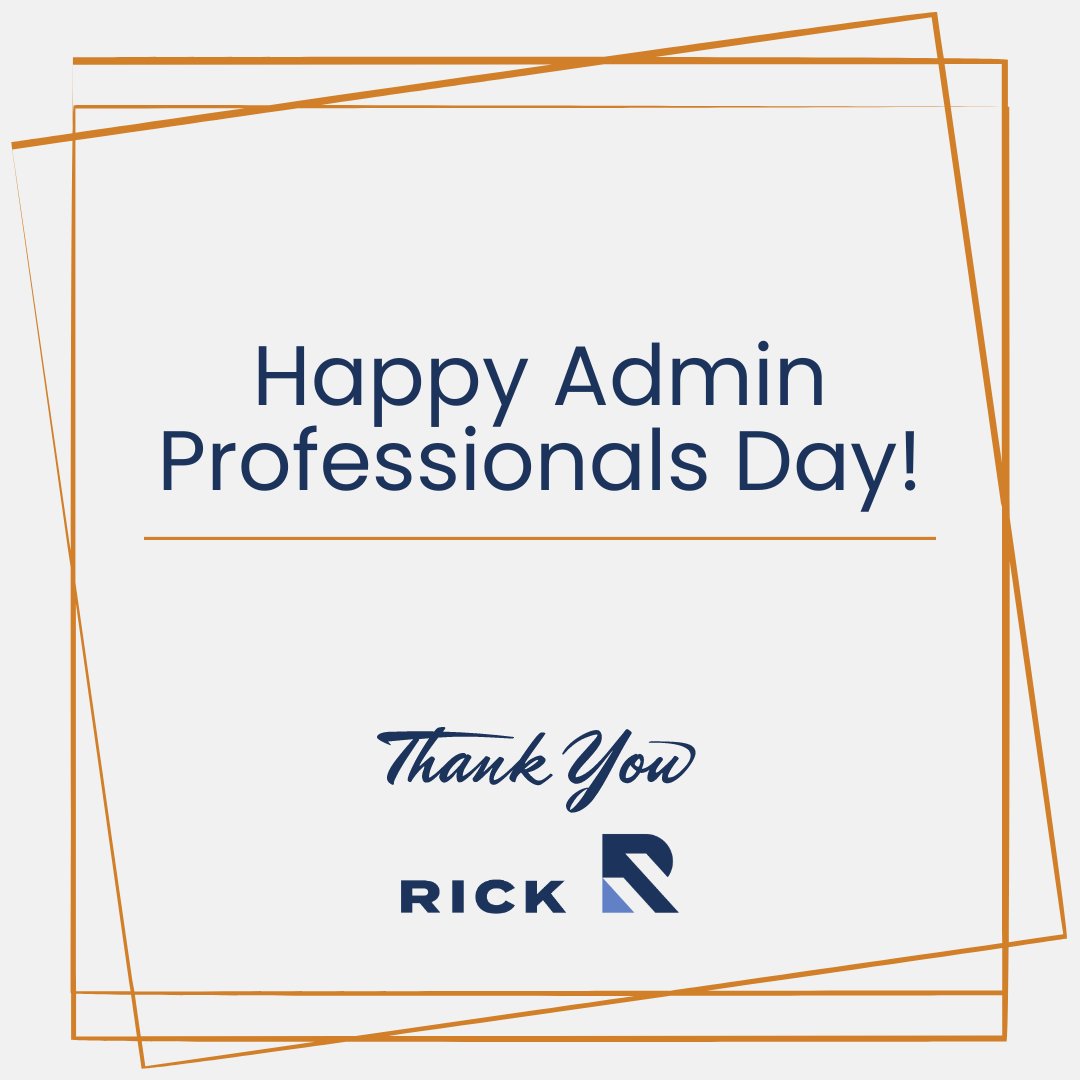 RICK wants to send a huge thank you to all of our wonderful administrative professionals that keep our organization running smoothly! We appreciate all of your time, effort, and work.  #RICKengineering #adminprofessionalsday