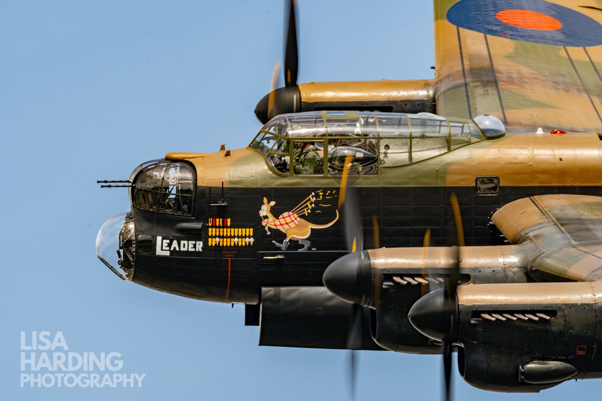 Up close with the office end of the BBMF Lancaster.