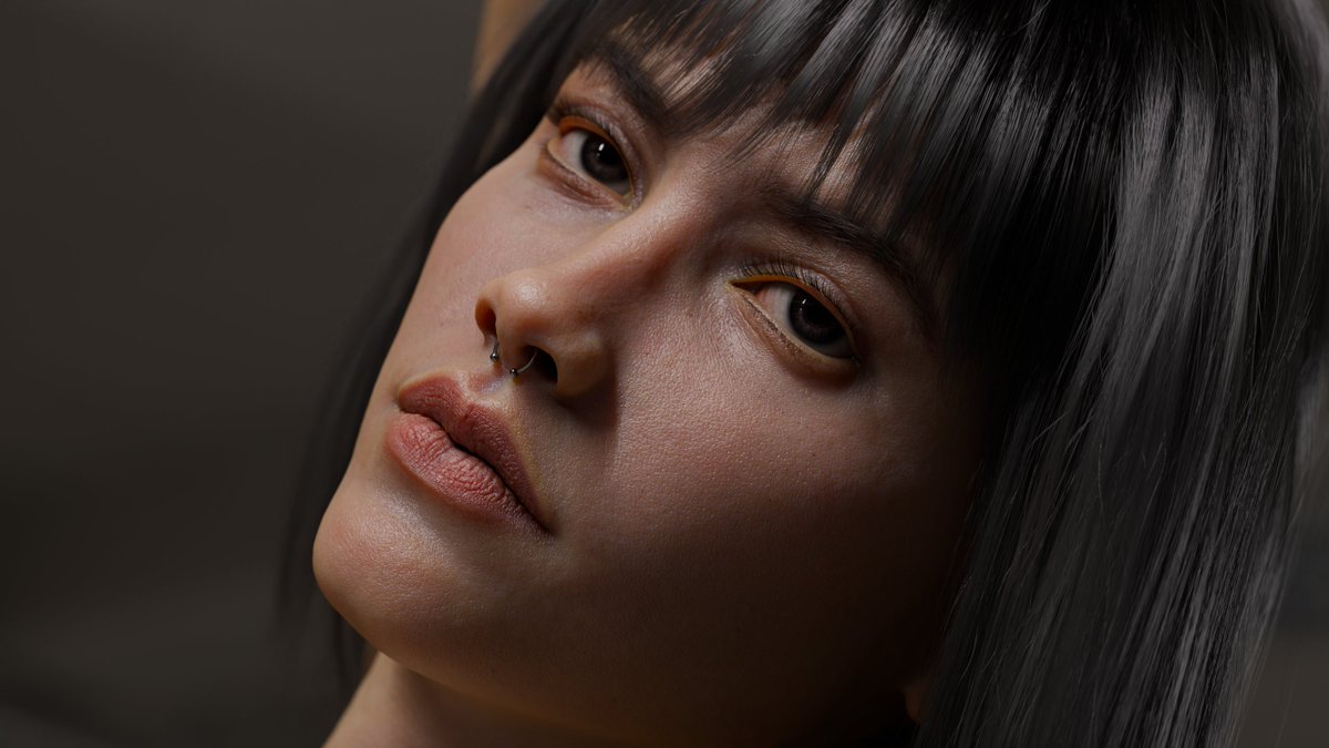 GabrieloAlex's tweet image. SHE DOESN’T EXIST ❌

SHE WAS MADE IN BLENDER USING HUMANIFY 🤯 #b3d #blender