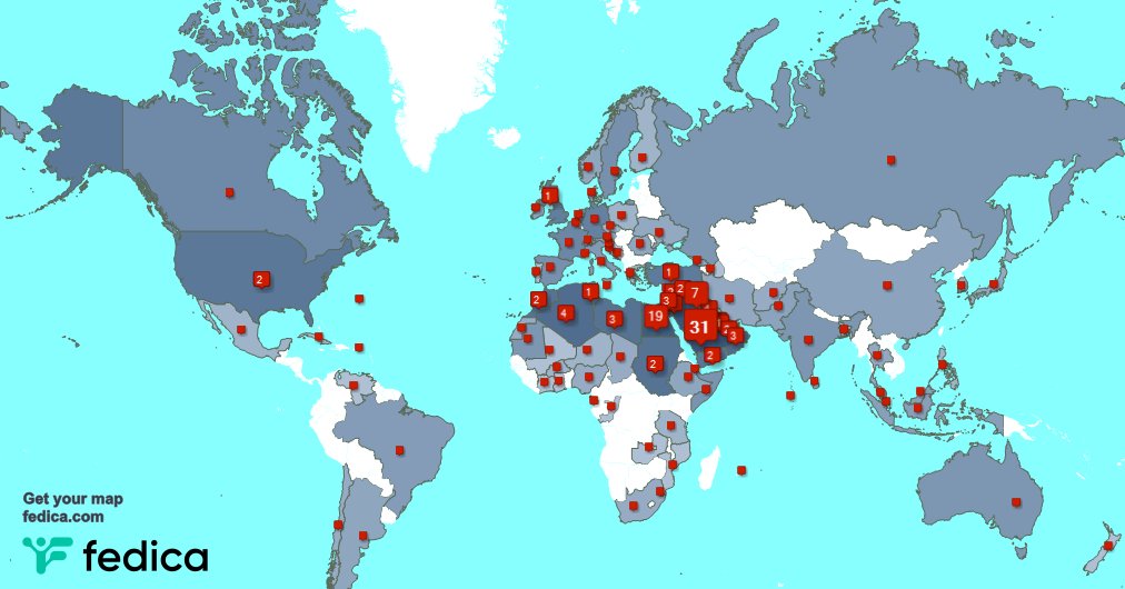 I have 33 new followers from Jordan 🇯🇴, Egypt 🇪🇬, and more last week. See fedica.com/!myboooks