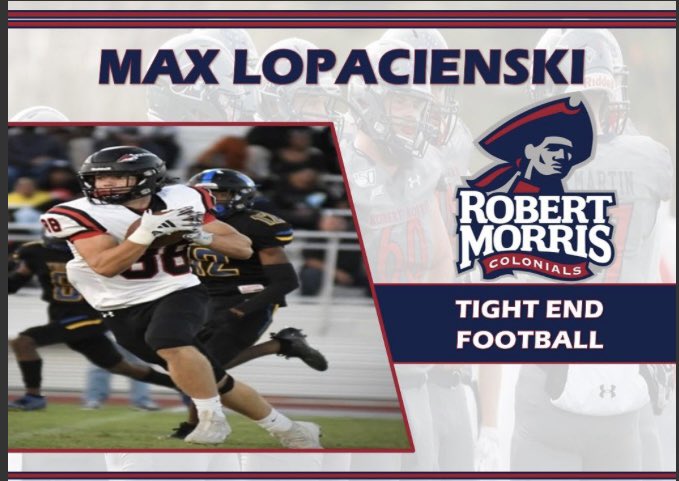 Big S/O to Max as he continues his athletic & academics at Robert Morris U🏈 #EarnedNotGiven