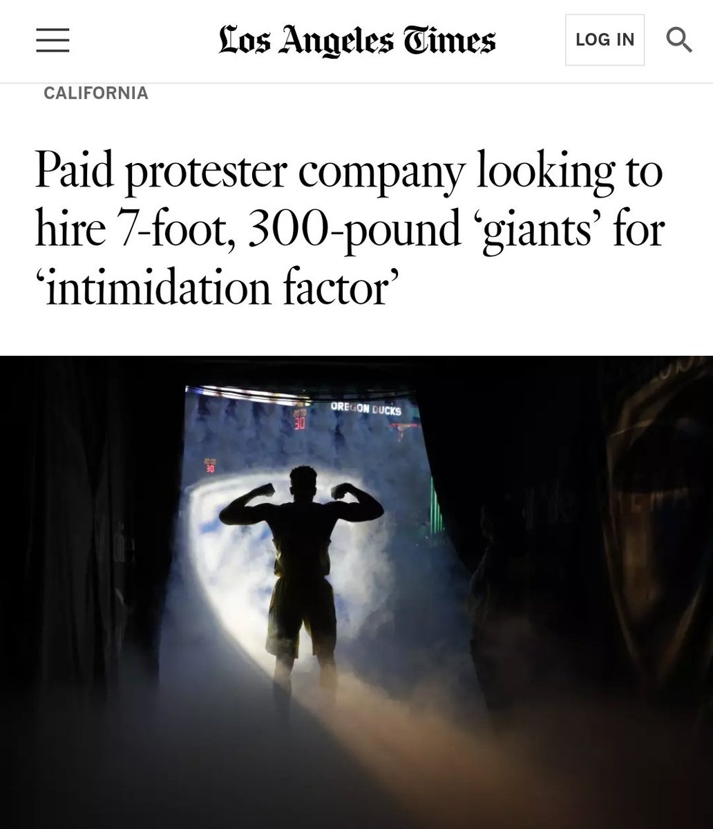 Oh my god, Antifa is hiring giants for the protests
