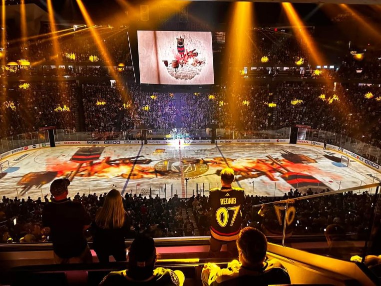 love me some nostalgia!
thus <a href="/GoldenKnights/">Vegas Golden Knights</a> series takes me back to last year when I was lucky enoughto have the tmoble box for a knights game! I was even asked if I would not return to these seats as a stood the whole game!