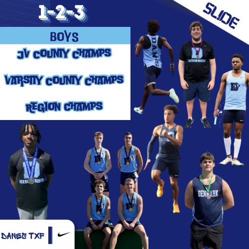 JV County Champ ✅ Varsity County Champ✅ Region Champ ✅ #Slide🐶