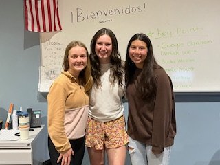 Kiana, Isa, and Madeline presented their experiences through the Global Scholars Program to MHS staff and students today. These MHS seniors were informative and energetic about the various ways they have learned about many cultures. #MustangPride