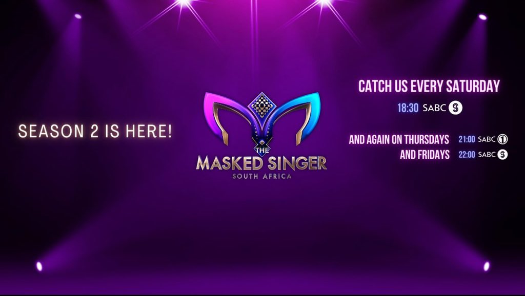 Catch #MaskedSingerSA tomorrow evening 18:00 on @SABC3 and a premier of a New episode on Saturday @MaskedSingerZA