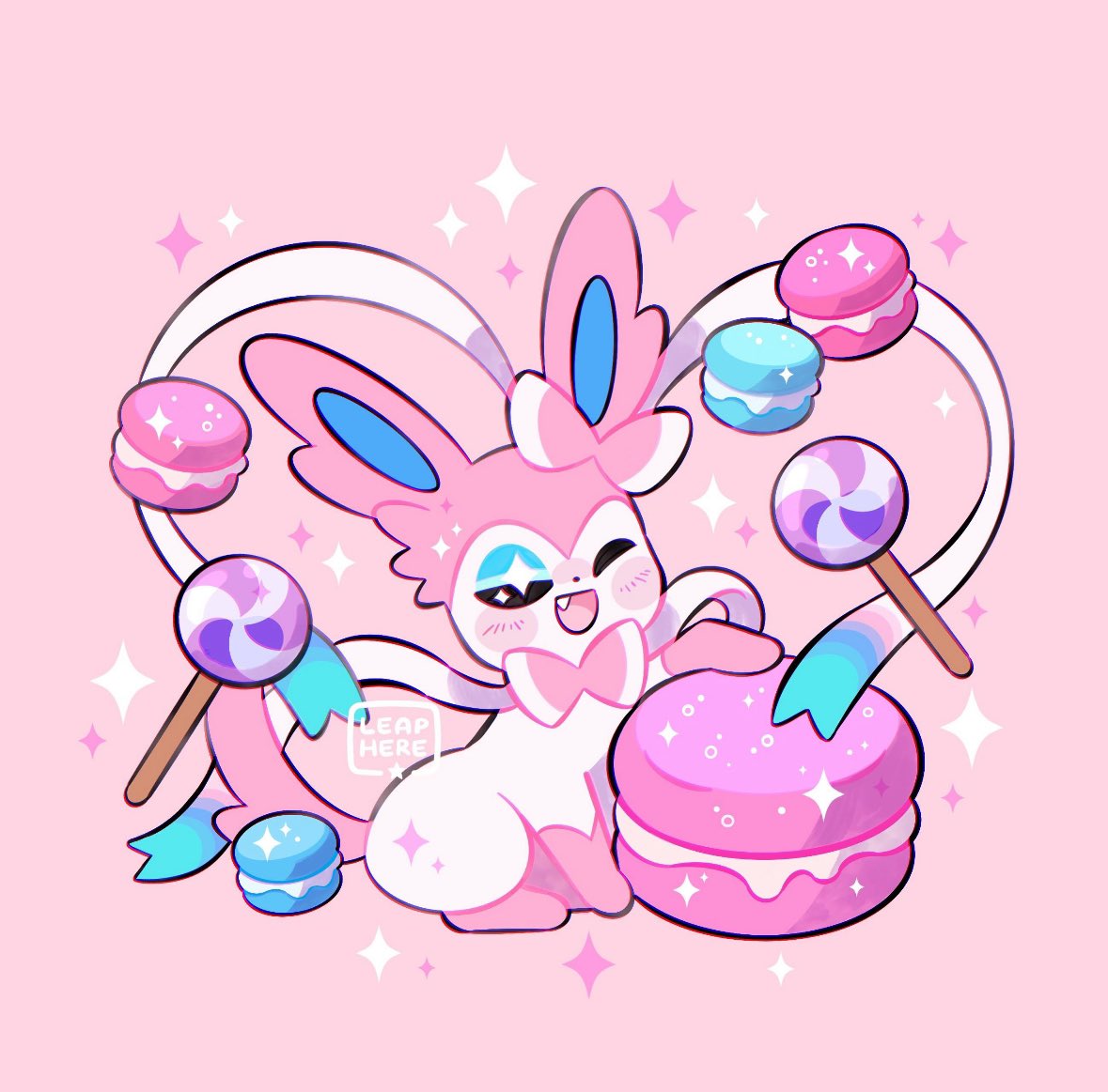 ニンフィア 「Sylveon's Macaron  」|✧ Leaphereのイラスト