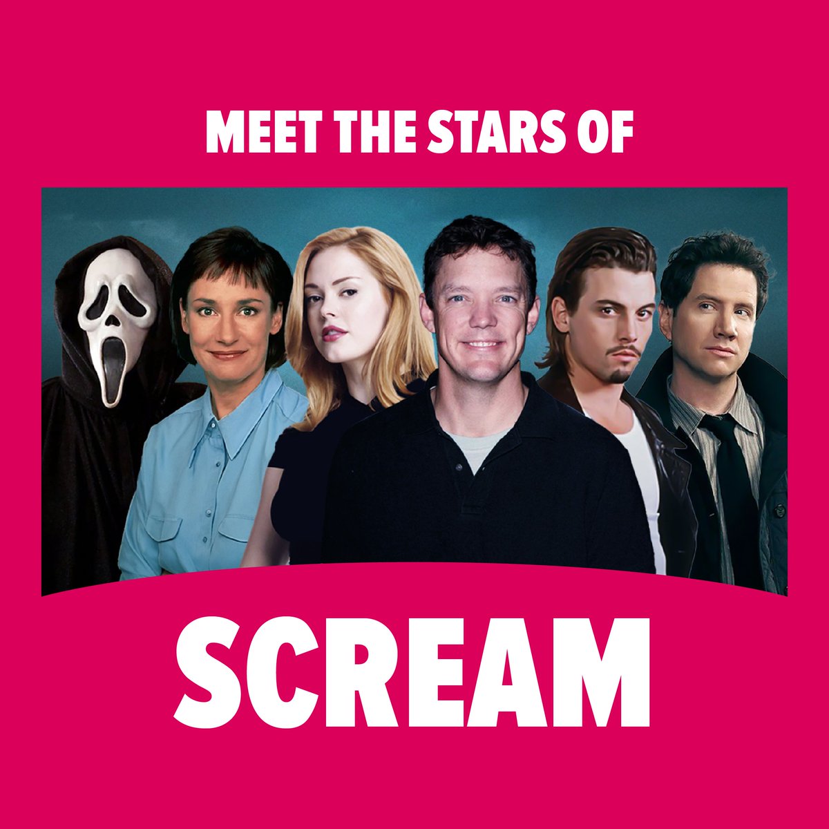 Did you scream when you saw Rose McGowan (Tatum) was coming? You know what this means — an even more epic #Scream cast #reunion coming to #FANEXPOChicago. Get your #tickets today: spr.ly/6018bULi4