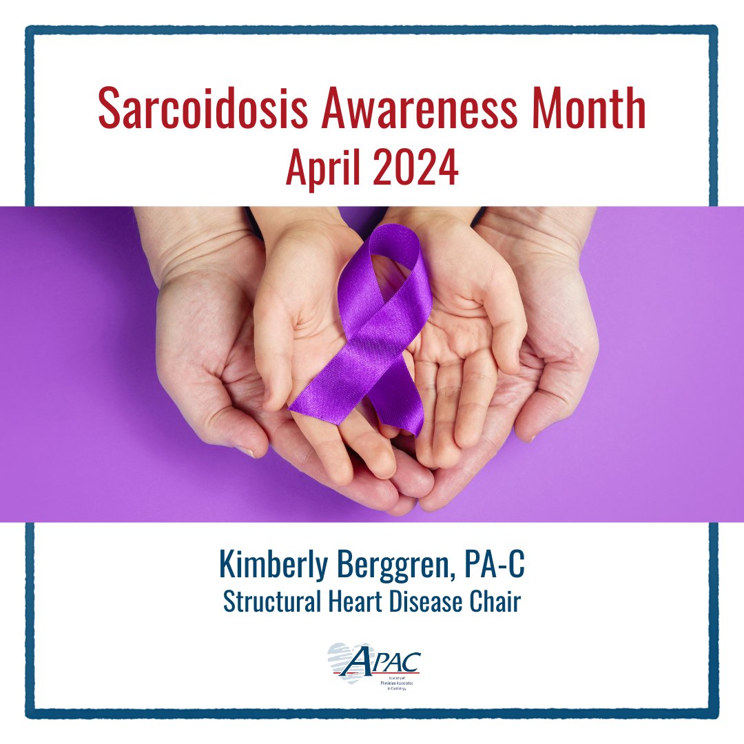 As cardiology Physician Associates, we must understand how sarcoidosis affects the heart to enhance diagnosis, initiate early treatment, and provide informed support for all patients. 💜 Keep reading at bit.ly/4aMrZuR