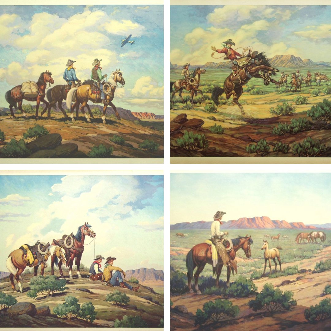 #TBT Some illustrations from the artist Till Goodan, who is the artist whose design graces our dinnerware! If you're interested in more of the history, visit our website at⁠ truewesthome.com
⁠
⁠#madeinusa #americanmade #madeinamerica #hfcoors⁠ #yellowstonenationalpark