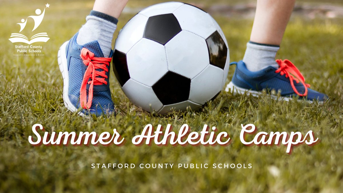 Summer Athletic Camps are LIVE for Stafford Schools! Learn more and register for camps at staffordschools.net/summercamp.