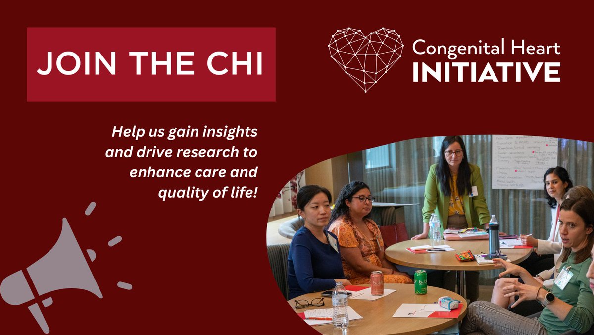 Patients, providers, and researchers are uniting to improve future quality of life for people with #ACHD. Please click here to learn more about our efforts and join them! bit.ly/3CIIWa7