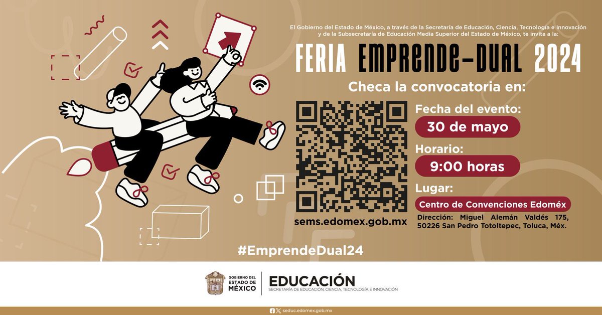 LicCbt's tweet photo. Haz tus sueños realidad con la #EducaciónDual! 👩🏻‍🎓🧑🏻‍🎓👩🏻‍💼👨🏻‍💻 Inscríbete en #EmprendeDual24 y crea un mundo lleno de oportunidades brillantes. ✨💫 ¡No esperes más para construir tu futuro! 
➡️ https://t.co/MFHxCdPaTn https://t.co/XESpz6zbzl