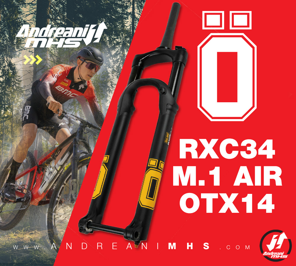 Öhlins RXC34 m.1 Carbon Air OTX14💥Ligera, precisa y versátil. Con cartucho hidráulico, 5 espaciadores progresivos, 7 de sensibilidad, corona de carbono (100 mm, 1476 g), conexión remota/manual, adaptador, y 12 clics de rebote.🚵 #mtb #bike #bici #xc #andreanimhs #ohlins #offroad