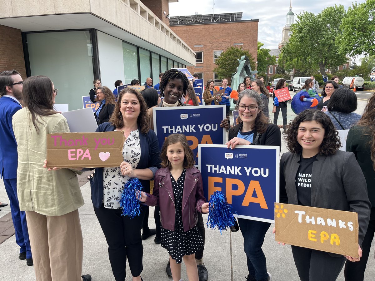 Thanks to 14k of our supporters, today @EPA announced a final rule to regulate climate-altering emissions from all coal and new natural gas plants. We thank the EPA, and encourage the agency to swiftly develop a new rule addressing existing power plants. ow.ly/O2e050RofhP
