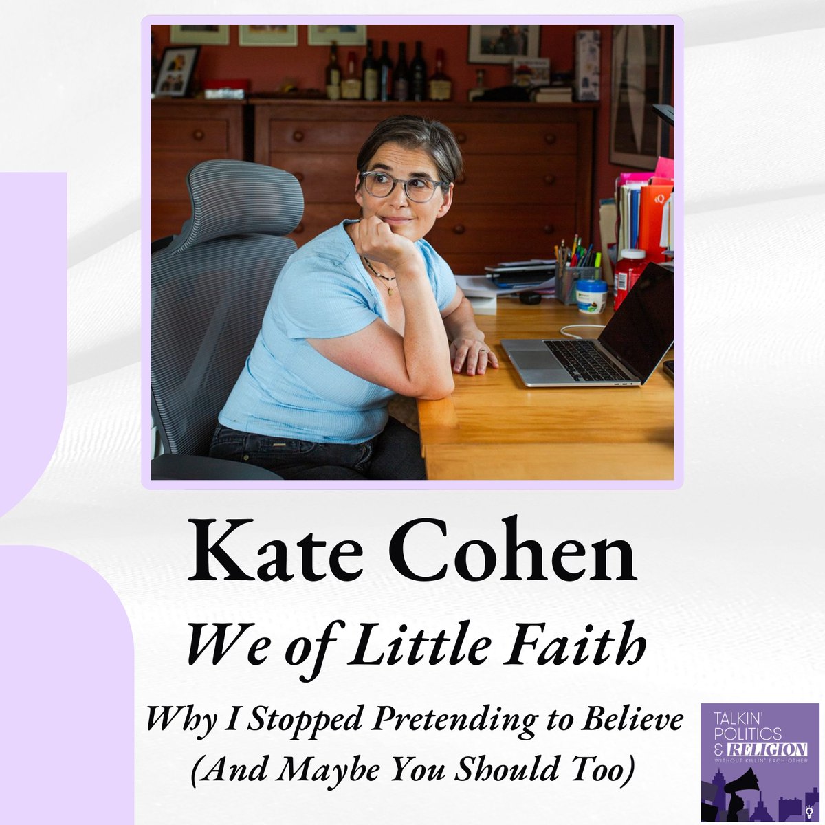 Sometimes, even though there seem to be so many differences, you just connect with a person. That was def the case w my new friend @KateCohen92 of @washingtonpost. Kate's latest book is WE OF LITTLE FAITH (@GodinePub). So we had much to discuss. apple.co/3JAkRGw
