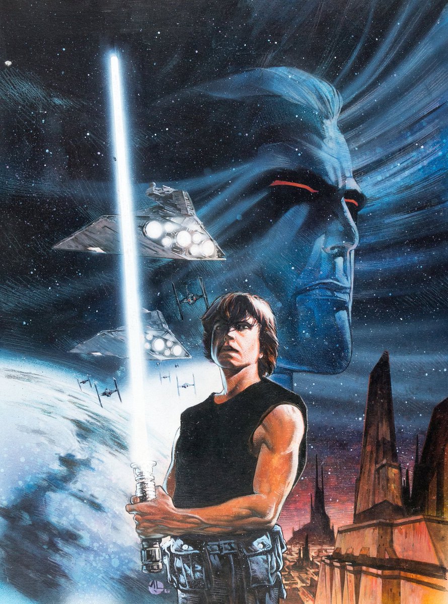 CyberpunkSF's tweet image. "Star Wars: Heir to the Empire" #1-6 by Mathieu Lauffray (Dark Horse, 1995-96)