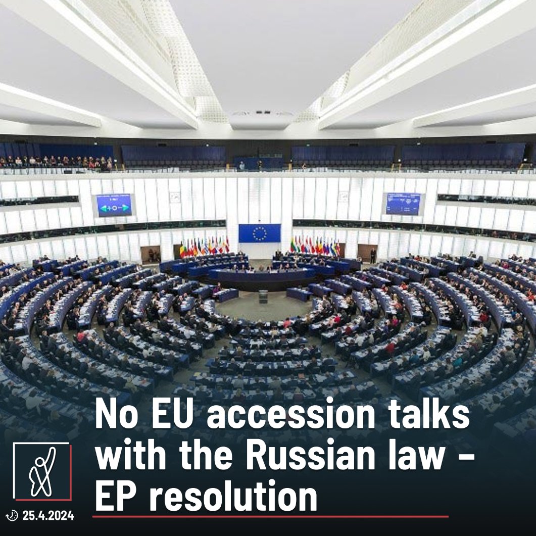European Parliament called on the Commission “to make all financial assistance to Georgia conditional on eliminating this law from the Georgian legal order, should it be adopted.” The resolution also reads that “EU accession negotiations should not be opened as long as this law