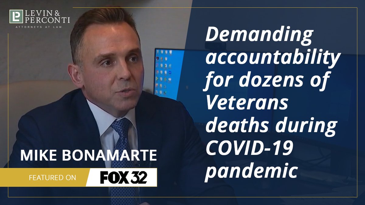 Our firm is representing dozens of families who lost loved ones at the LaSalle Veterans Home during the COVID-19 outbreak years ago. Watch the whole story, featuring Mike Bonamarte with Fox 32 News here: fox32chicago.com/news/lasalle-c…